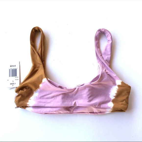 NWT L* space Pink Tan Lizzie Swim Top Large - Picture 4 of 8